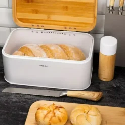 Brødkasser & Brødposer>BAMBU OG STÅL BRØDKRAFT KINGHOFF KH-1795