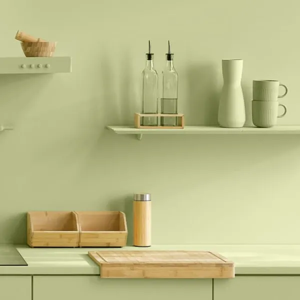Mortere & Pistiller>BAMBUMØRTEL 13x5cm NATURLIG holdbar