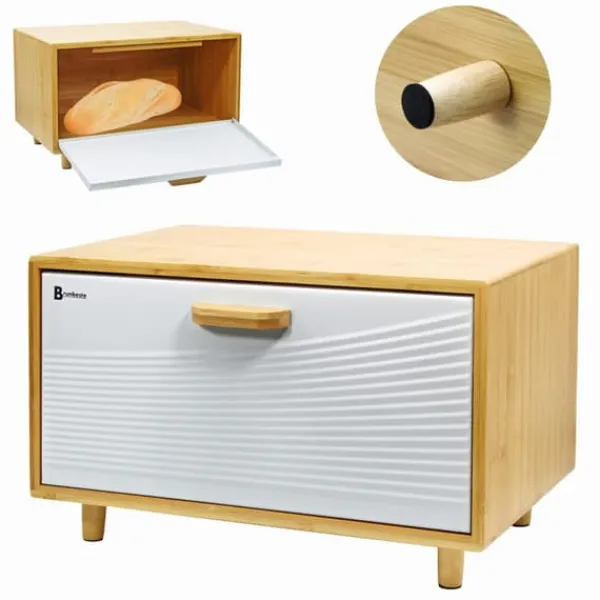 Brødkasser & Brødposer>Bambusbrødspand BRUNBESTE BB-4253 Hvid