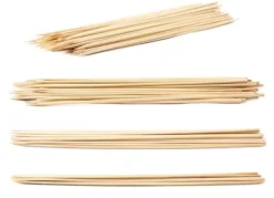 Bambuspinde 80 cm Ø6 mm – 500 stk, til planter, orkidéer og dekoration Outlet