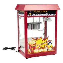 Popcornmaskiner>Bar popcorn maskine med rødt tag