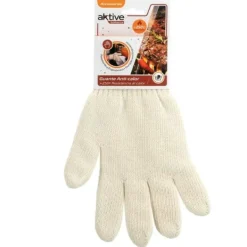 Barbecue glove Aktive 24 enheder Beige New