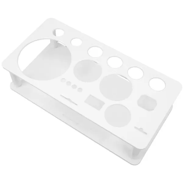 Barudstyrssæt>Bartender Værktøjsholder Stand - Pladsbesparende Aftagelig Plastic Organizer til Bar og Home White