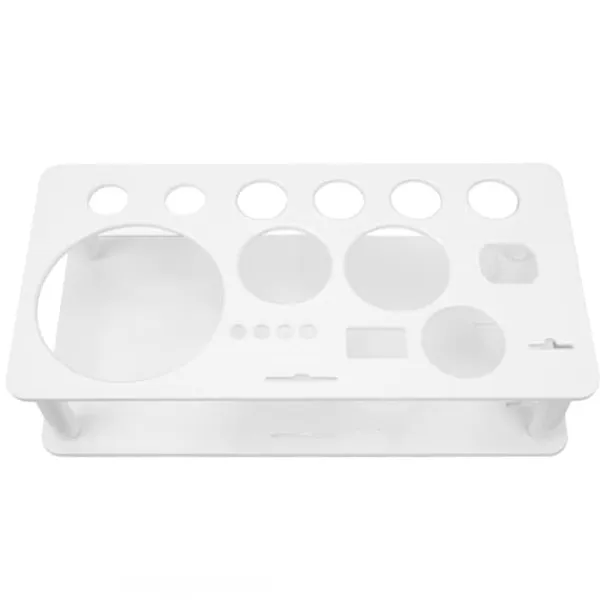 Barudstyrssæt>Bartender Værktøjsholder Stand - Pladsbesparende Aftagelig Plastic Organizer til Bar og Home White