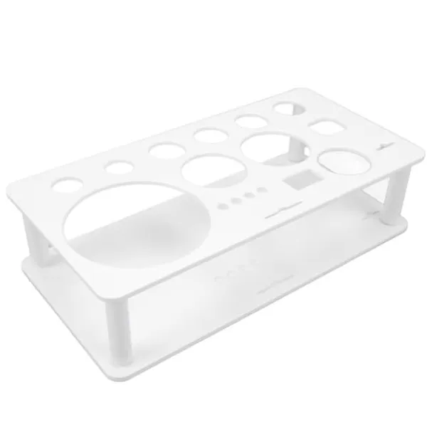 Barudstyrssæt>Bartender Værktøjsholder Stand - Pladsbesparende Aftagelig Plastic Organizer til Bar og Home White