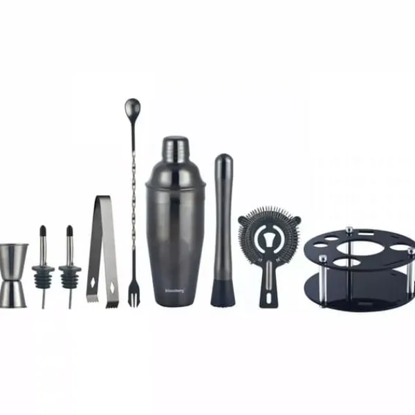 Bartendersæt 9 dele Shaker KLAUSBERG KB-7581 grafit Outlet