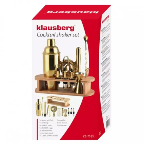 BARTENDERSÆT 16 ELEMENTER KLAUSBERG KB-7583 Best