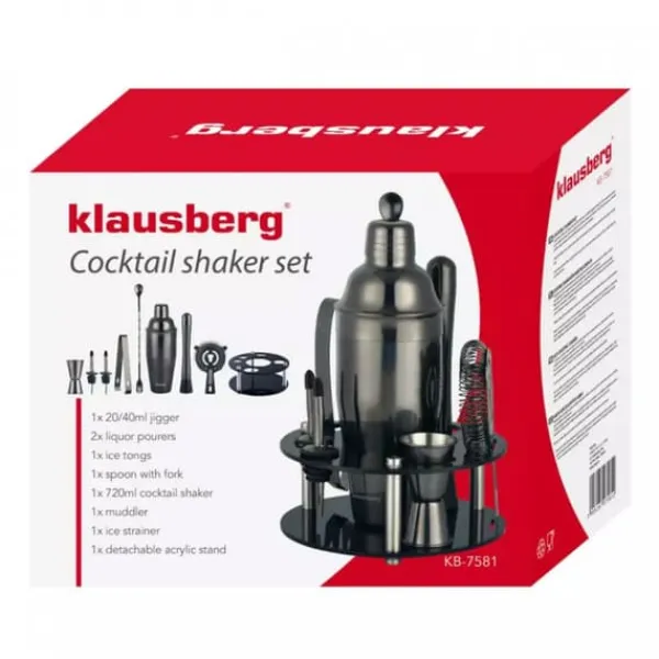 Barudstyrssæt>BARTENDERSÆT 9 STK KLAUSBERG KB-7581