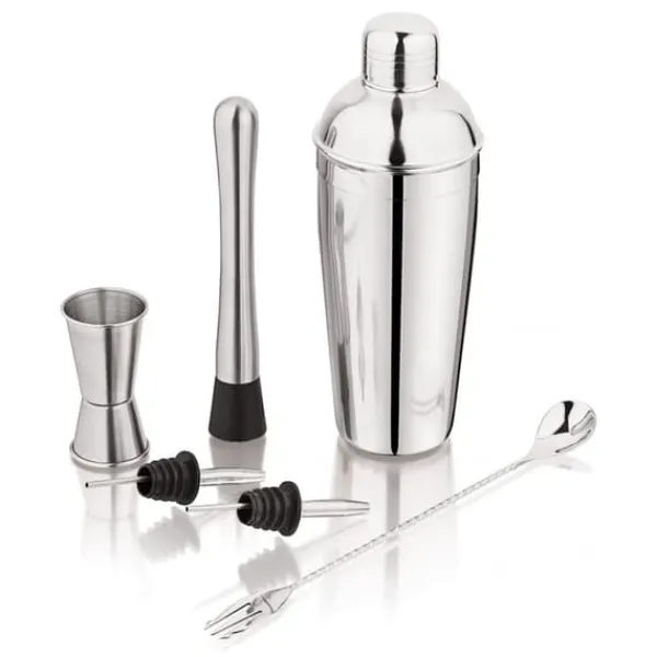 Barudstyrssæt>Bartendersæt til cocktails, 6 stk. Shaker KINGHOFF KH-1707