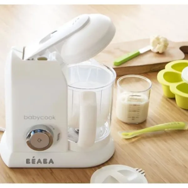 Madlavningsmaskiner>BEABA Robot Baby Babycook Solo Vit & Silver