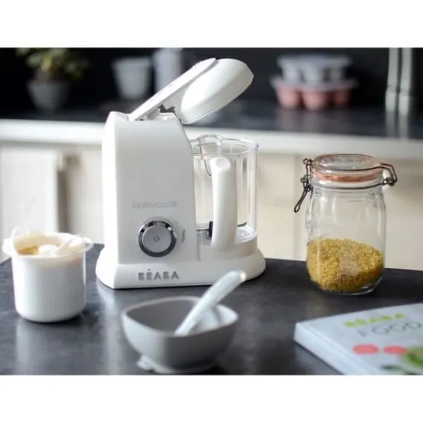 Madlavningsmaskiner>BEABA Robot Baby Babycook Solo Vit & Silver