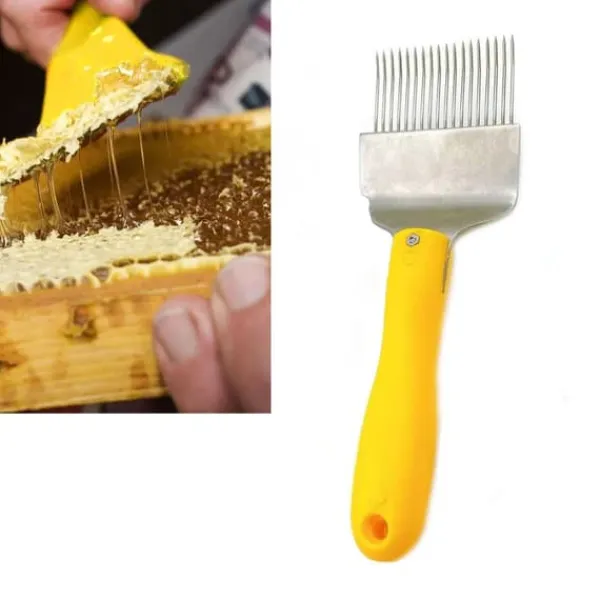 Forskærergafler>Bee Aftapningsgaffel 18 nåle Rustfrit stål honninghøstværktøj til gårdbiavlstilbehør