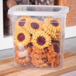 Beholdere til løse produkter med låg 1,85 l 12 stk. Discount