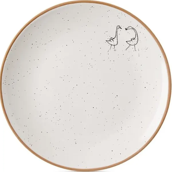 Tallerkener & Bordservicer>Beige keramik desserttallerken 20 cm