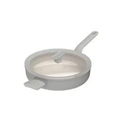 BergHOFF 26 cm Sautpanna med lock - Balance Moonmist med glaslock och keramisk non-stick, induktionssker New