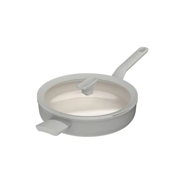 BergHOFF 26 cm Sautpanna med lock - Balance Moonmist med glaslock och keramisk non-stick, induktionssker New