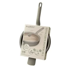 BergHOFF 26 cm Sautpanna med lock - Balance Moonmist med glaslock och keramisk non-stick, induktionssker New