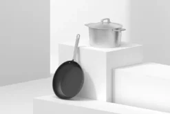 BergHOFF 7-delars kokkrlsset - Uqonic-serien med tervunna stlkastruller och CeraGreen non-stick stekpanna Outlet