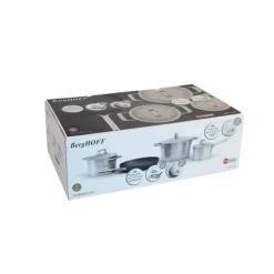 BergHOFF 7-delars kokkrlsset - Uqonic-serien med tervunna stlkastruller och CeraGreen non-stick stekpanna Outlet