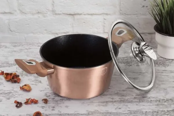 Køkkenudstyrssæt>BERLINGER HAUS BH-7058 ROSEGULD GRANIT GRYDER SÆT, 13 STK.