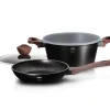 BERLINGER HAUS Ibenholt RoseWood Line BH-6782 3-delt grydesæt 24cm Discount