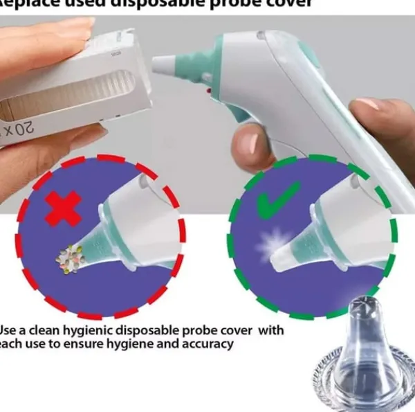 Tilbehør Til Køkkentermometre>Beskyttelse til øretermometer Braun ThermoScan 20-pak 2-pack