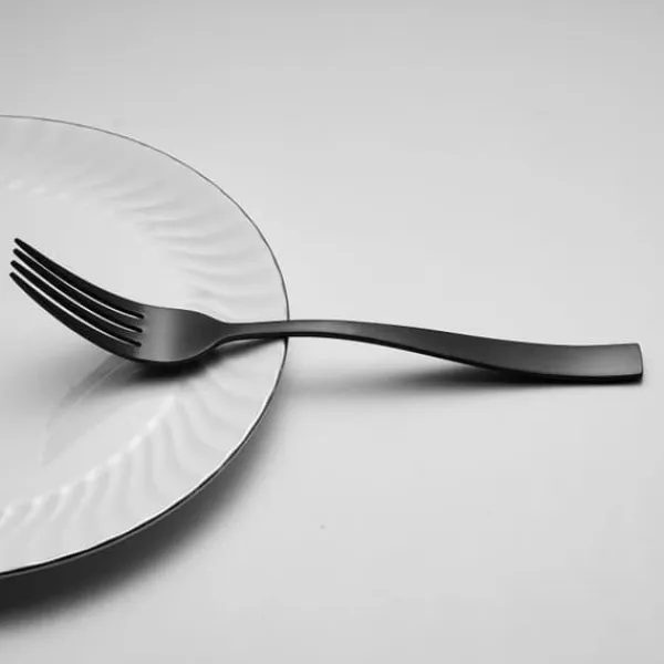 Bestik>Bestickset - ARTHUR MARTIN - AM5136 - 24 delar - Rostfritt stål - Svart finish