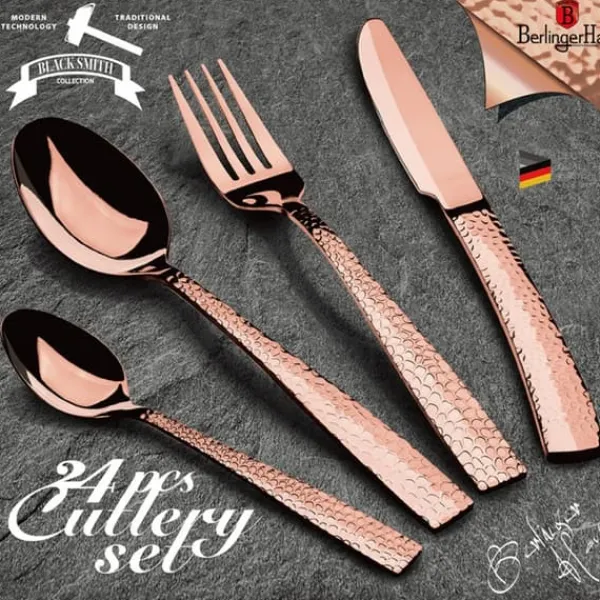 Bestik>BESTIK 24 STK. BERLINGER HAUS BH-2617 ROSE GULD