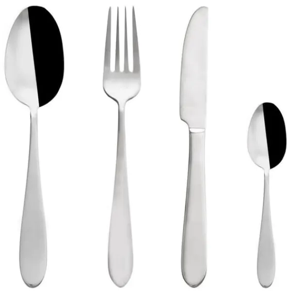 Bestik>Bestik Sæt, 24 Stykker, Elegant Design,Sølv
