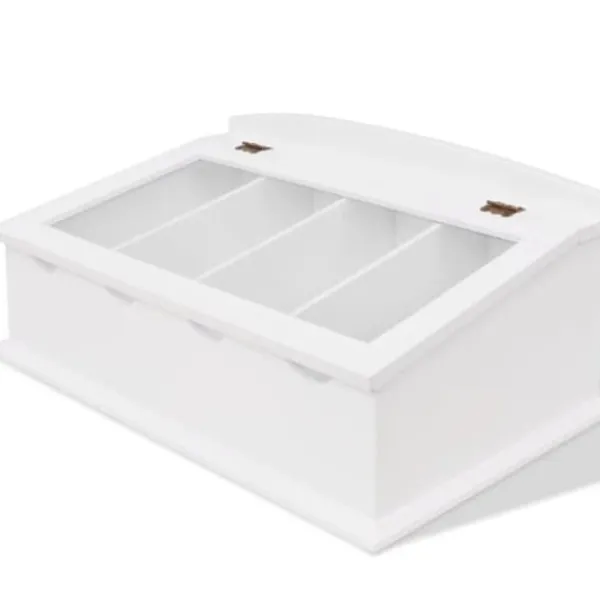 Bestikbakke i barokstil MDF hvid - Bestikbakke - Bestikbakker - Home & Living Sale