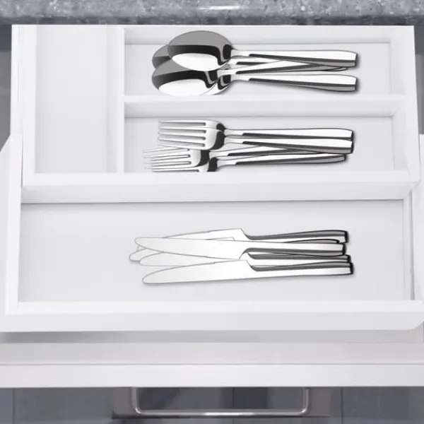 Bestikbakke, 5,5x48,5x37 cm, Hvid Outlet