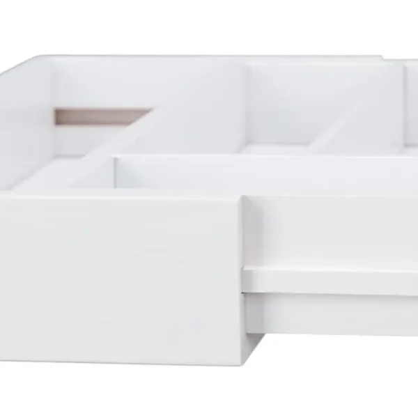 Bestikbakke, 5,5x48,5x37 cm, Hvid Outlet