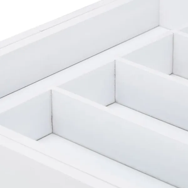 Bestikbakke, 5,5x48,5x37 cm, Hvid Outlet