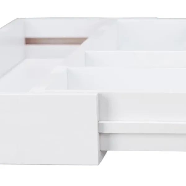 Opbevaringssystem Til Køkkenskuffer>Bestikbakke, 5x30x46 cm, Hvid