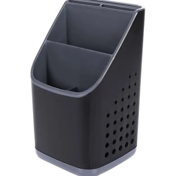 Køkkenorganisering>Bestikkurv til afdrypning, sort
