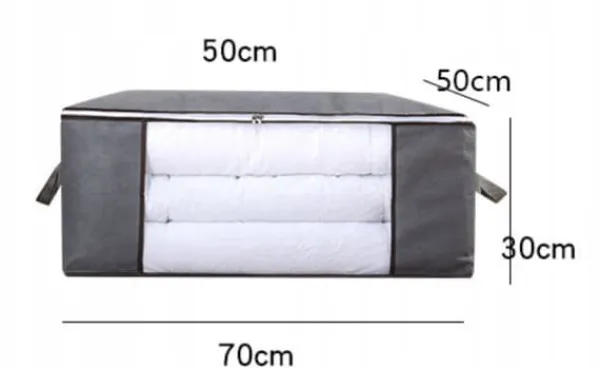 Opbevaringsposer Til Hjemmet>BETRÆK TIL SENGEDÆK DYNE til OPBEVARING Puder TÆPPER Vinduer 70x50x30cm