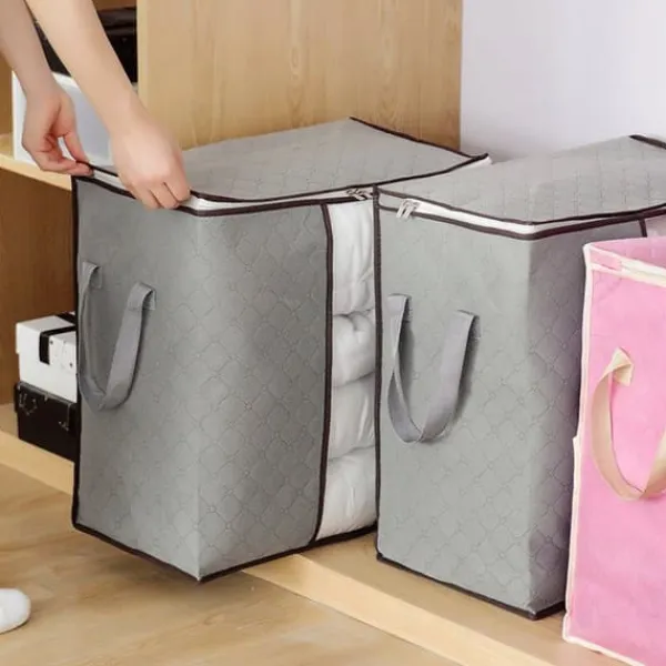 Opbevaringsposer Til Hjemmet>BETRÆK TIL SENGEDÆK DYNE til OPBEVARING Puder TÆPPER Vinduer 70x50x30cm