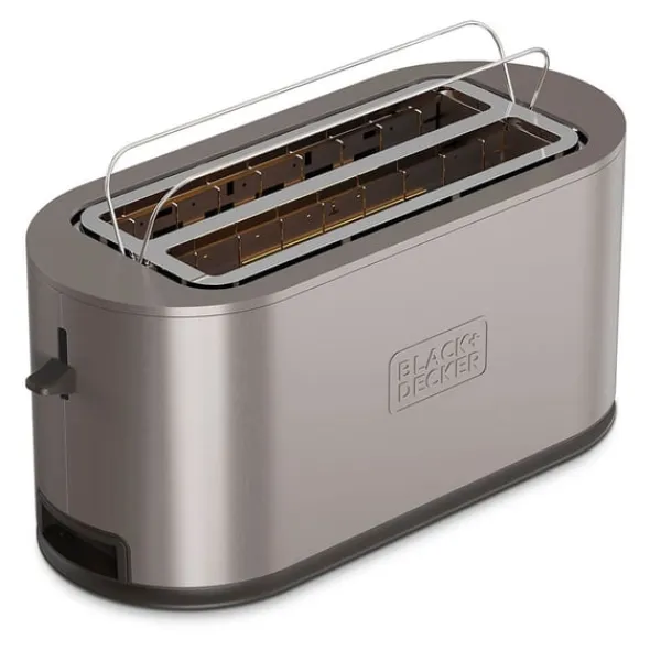 Black+Decker Brødristere, Raclettegrills Og Sandwichtoastere>Brødrister 2 rum Rustfrit stål