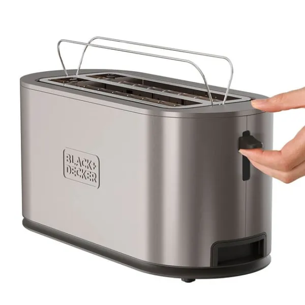 Black+Decker Brødristere, Raclettegrills Og Sandwichtoastere>Brødrister 2 rum Rustfrit stål