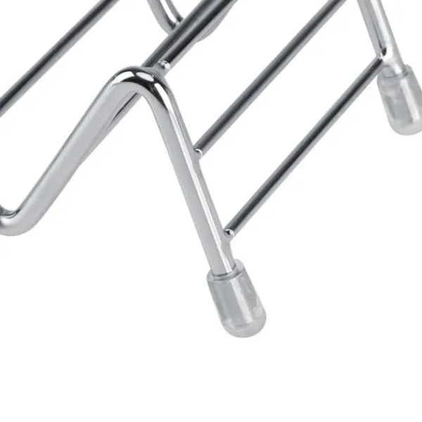bølgeformet rustfrit stål mexicansk tacoholder display stativ skal rack 4-5 slots
