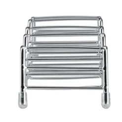 bølgeformet rustfrit stål mexicansk tacoholder display stativ skal rack 4-5 slots