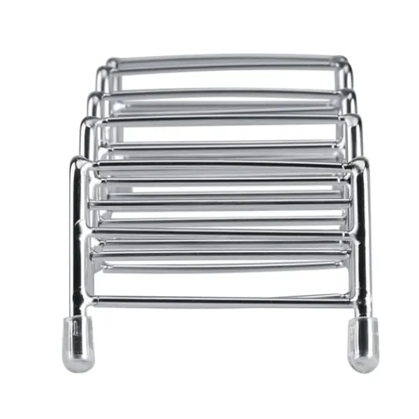 bølgeformet rustfrit stål mexicansk tacoholder display stativ skal rack 4-5 slots