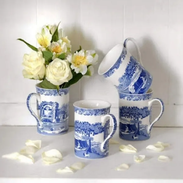 Kaffe- & Teservicer>Blue Italian Krus 34cl, 4-pak - Spode