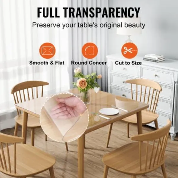 Bordbeskytter, 30.5x30.5 cm, Transparent, PVC plast New