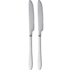 Bestik>Bordknive i stål, 2 stk.