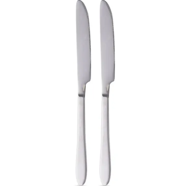 Bestik>Bordknive i stål, 2 stk.