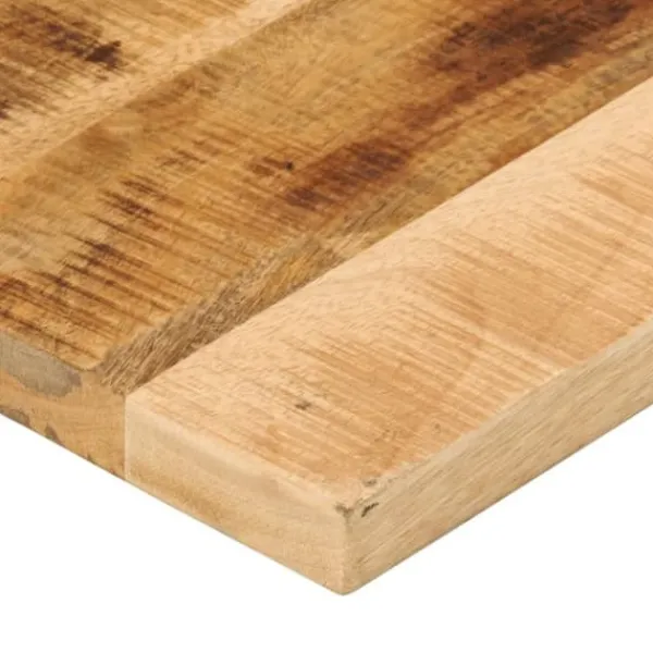 Bordplade i massivt mangotræ - Rektangulær rustik | Størrelse: 50x30x2,5 cm Best