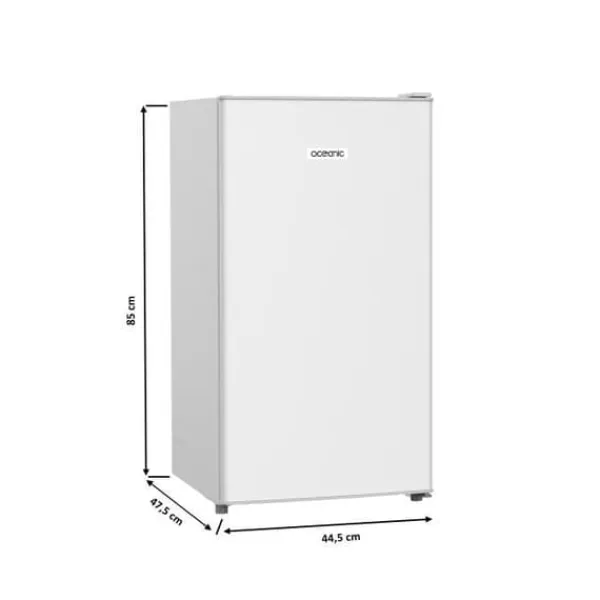Køleskabe>Bordskylskåp - OCEANIC - 90L - 37dB - Klass E - L44,5 x D47,5 x H85 cm - Vit