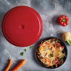Yogurtmaskiner>Borner Cheesemaker & Multimaker med frisk låg, sigte salatskål serveringsskål, lav din egen flødeost hjemme grøn
