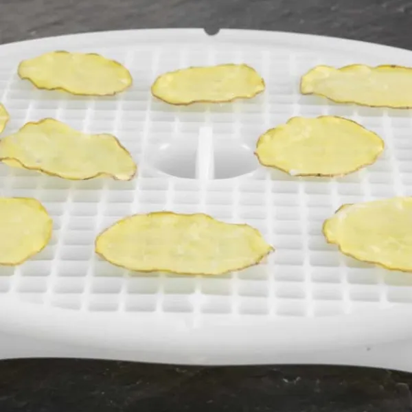 Borner Crispymaker sæt med 2, veganske chips, grøntsagschips, mikrobølge-kartoffelchips, fedtfri chips, gulerodschips, æblechips New